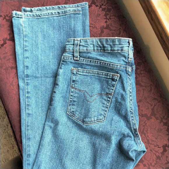 🧭HD mid rise med indigo bootcut 2P - Picture 5 of 17